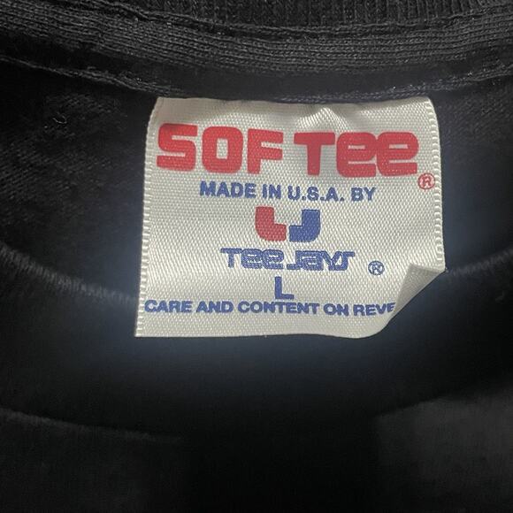 VTG Stone Cold Steve Austin T Shirt Mens Large Black USA Skull Hell Yeah WWF New - Picture 7 of 14